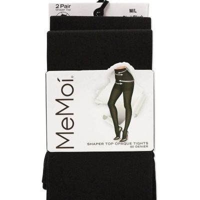 Women's 2 Pair Pack Shaper Control Top Tights